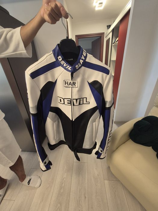 Geaca moto piele