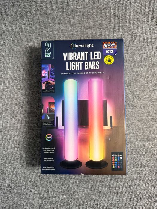 Vibrant LED Light Bars RGB – 2 нови броя, USB, за гейминг и декорация
