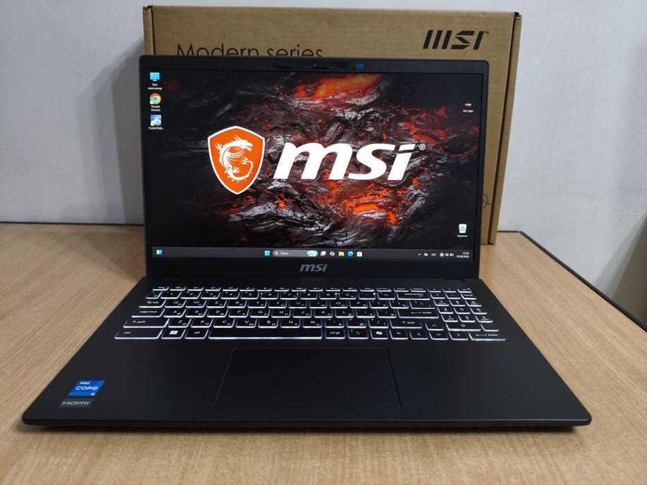 Мощный ноутбук бизнес класса MSI Modern 15 (i5-13Gen/16GB/SSD 512GB)