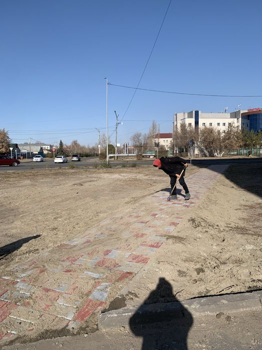 Укладка брусчатки