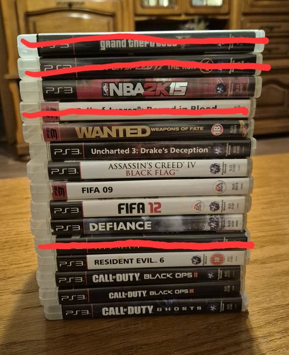 12 jocuri PS3 in ambalaj original toate au manualele incluse la 150 lei