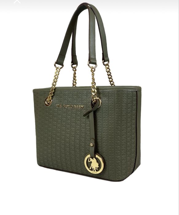 U.S. Polo Assn. Чанта през рамо зелена