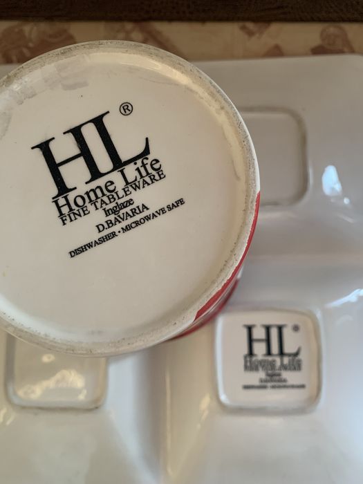 Порцеланов комплект и Огромна чаша