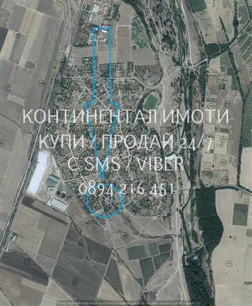 Дворно място 1250м2 до къщи ТиВ, с възможност за ФЕЦ - код 62960