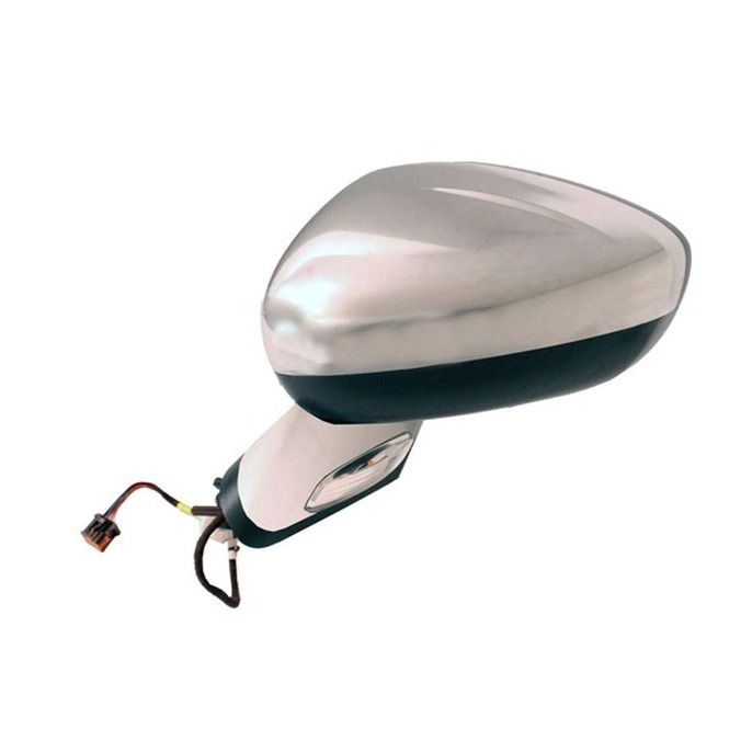 Oglinda usa exterioara Citroen C4 (B7), 09.2010-2011, partea stanga/dreapta, reglare electrica; capac cromat; incalzit; sticla convexa; geam cromat; rabatabil; memorie; 17 pini; cu Lucas; brat oglinda primerizat, cu lampa perimetru