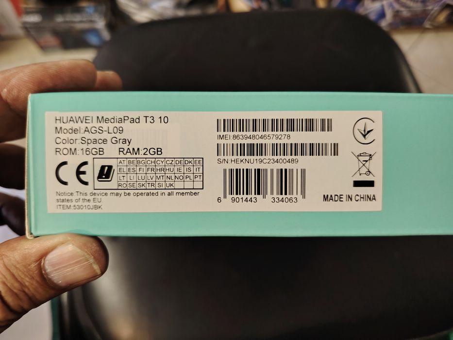 Huawei MediaPad T3 10 2GB RAM 16 GB ROM ANDROID 8 AGS-L09 като нови с оригинални кутии GSM мрежа  4G