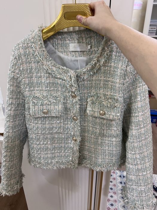 Женский твидовый Пиджак