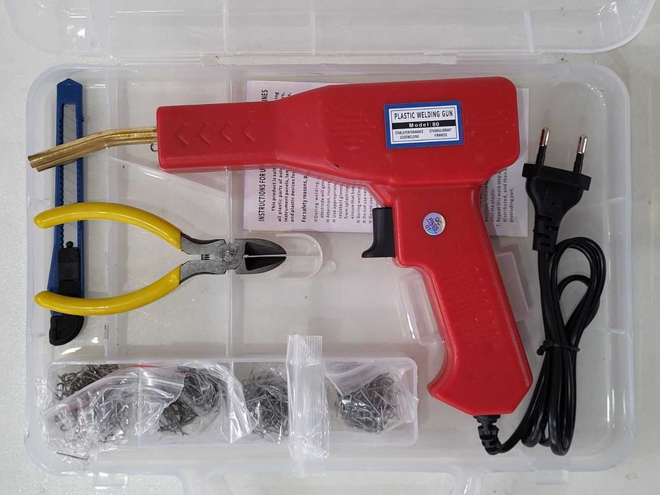 СУПЕР ЦЕНА!!!ПОЯЛНИК/ПИСТОЛЕТ 80W за Залепяне на Пластмаса.
