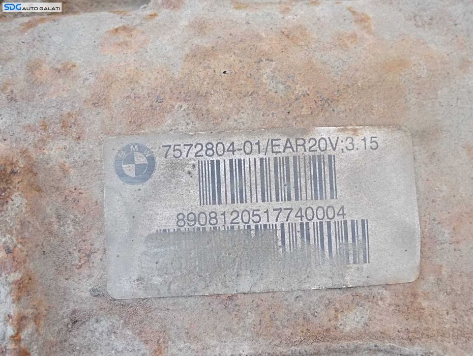 Grup Diferential Spate Raport 3.15 BMW Seria 3 E90 E91 E92 E93 2.0 D 2004 - 2011 Cod 7572804-01 [M7480]