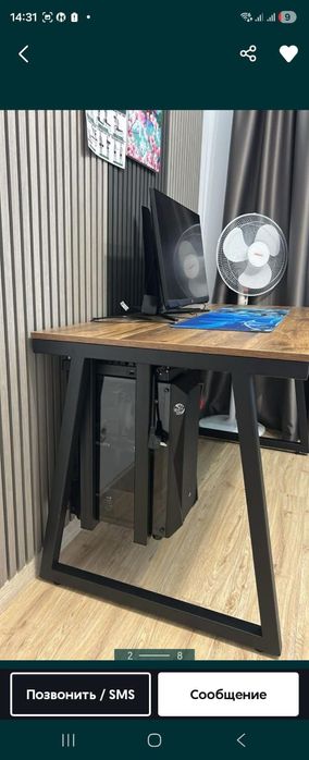 Стол. Стеллаж. Компьютеры стол