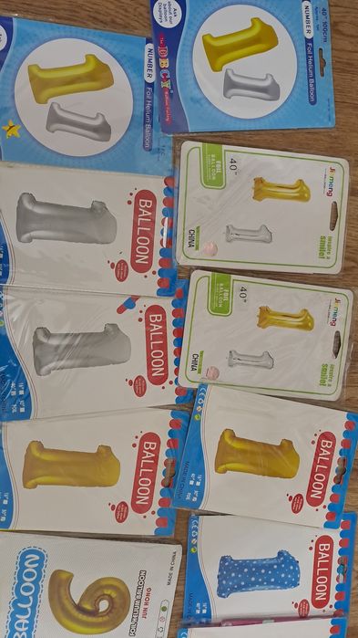 Шары фольгированные,  цифры