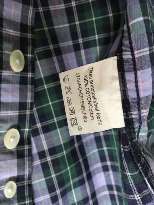 8-9г френска стилна риза каре Eden Park kids дълъг ръкав оригинал