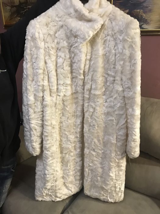 Дълго яке с естествена яка, палта XL/XXL