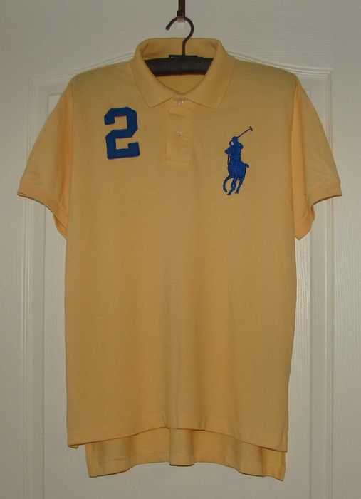 Tricou Polo by Ralph Lauren, Marimea L, Galben, Autentic/Original
