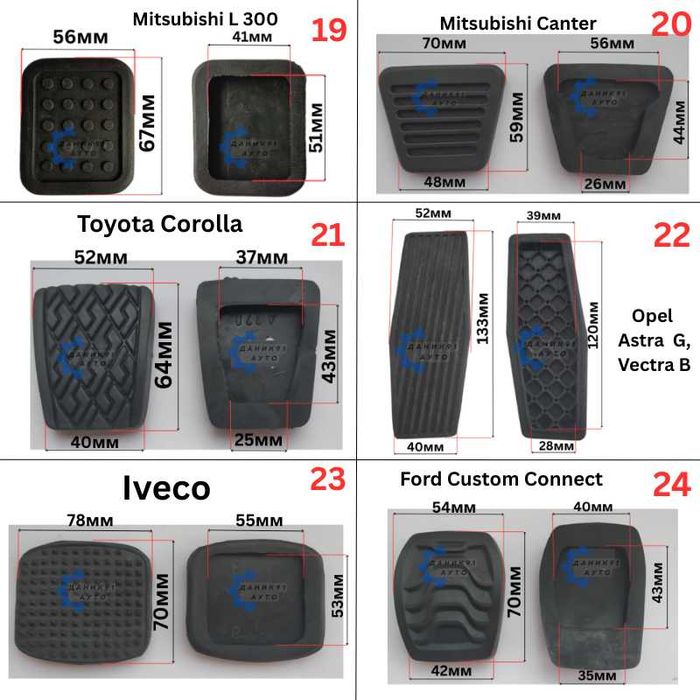 Гумичка педал - гумички педали