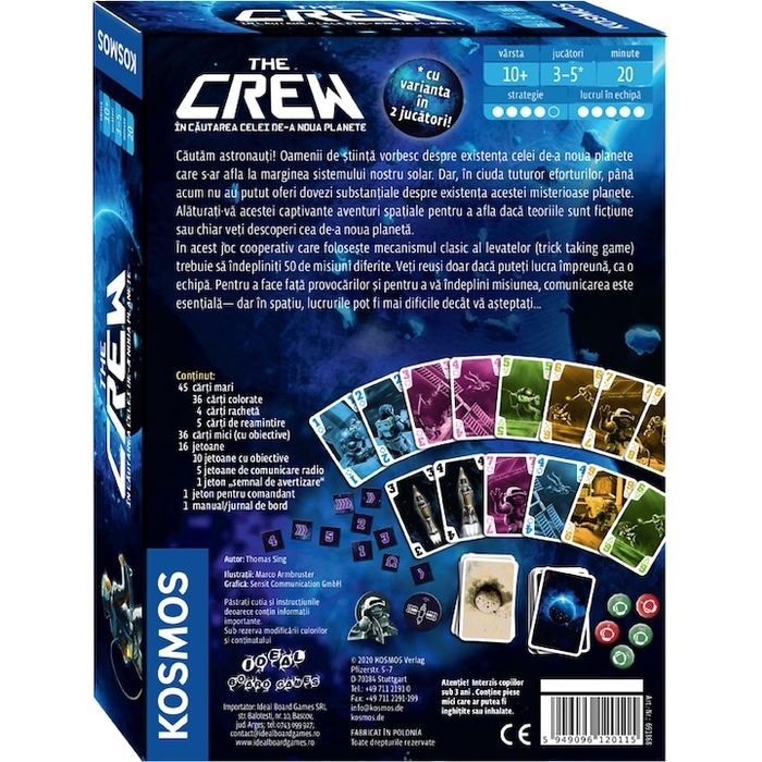 Boardgame - The Crew - În căutarea celei de-a noua planete - joc de so