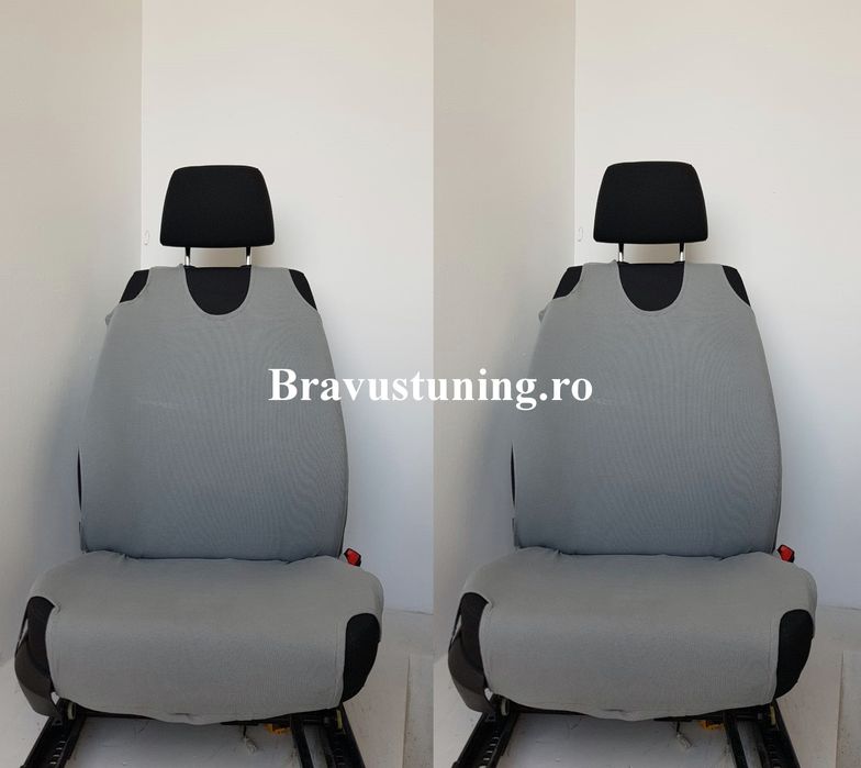 Huse scaun auto maieu Negru 2 buc/set