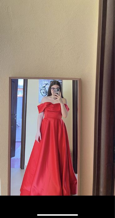 Rochie lunga din tafta