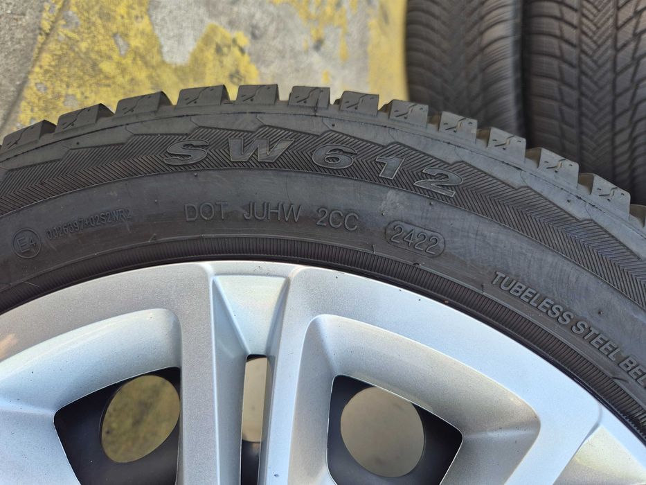 4 Roti Jante + Anvelope M+S IARNA NOI 4x108 195/60/16C - OE OPEL Combo Citroen Berlingo Fiat Doblo Peugeot Expert !