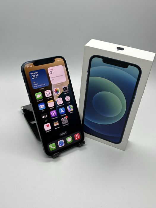 iPhone 12 128Gb Blue | Stare IMPECABILA | Baterie ORIGINALA APPLE 90% | Garantie