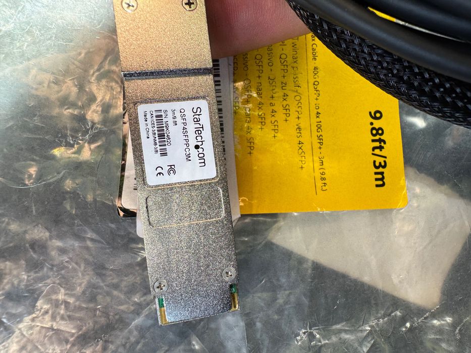 Мрежов Кабел 40G QSFP to 4x10G 3m