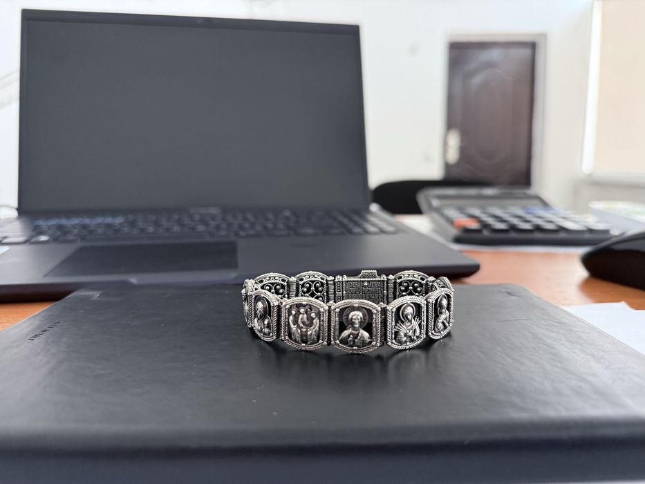 Браслет ручной серебро