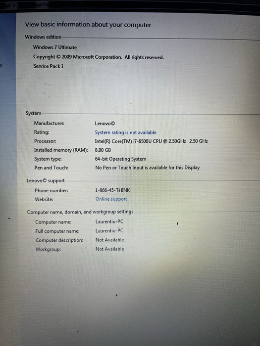 Lenovo IdeaPad 310-15ISK – i7 + 8GB RAM – 1TB HDD