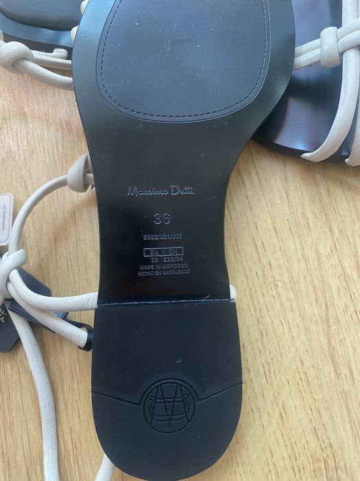 Sandale Massimo Dutti noi din piele