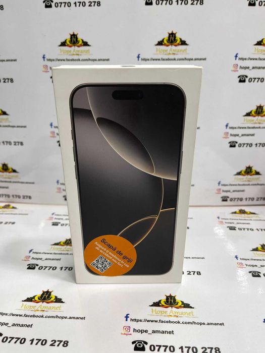 Hope Amanet P13 / iPhone 16 Pro Max / 256 GB / Natural Titanium