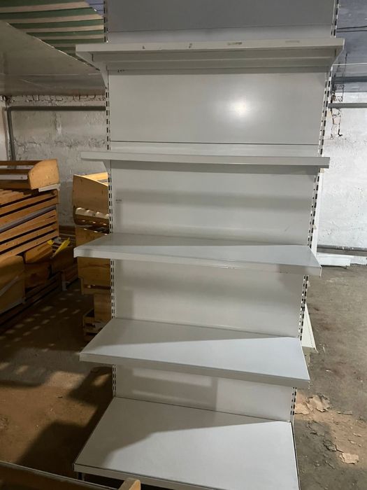 Стеллажи островные двусторонние б/у