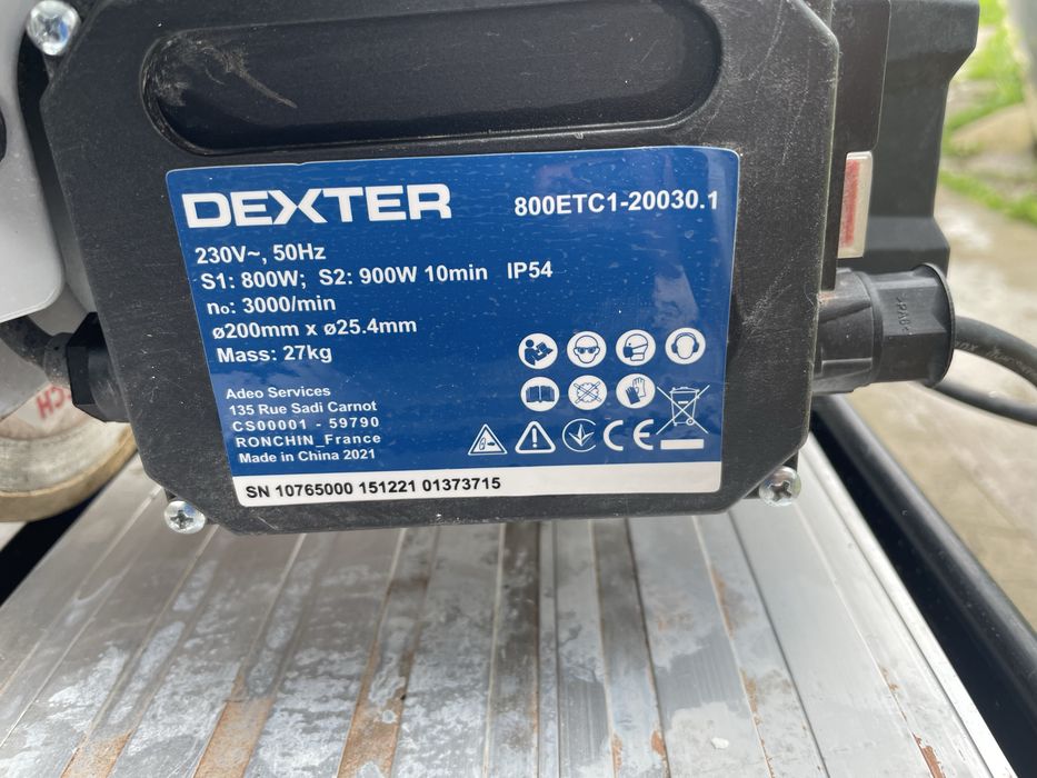 Masina de taiat gresie, Dexter, 800 W, 200 mm