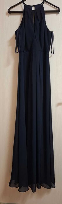 Елегантна тъмно синя рокля Star night ST202-5780. Размер 40