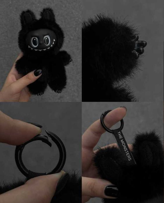 Лабубу Black Labubu Macaron Black Limited Edition, Черно Лабубу