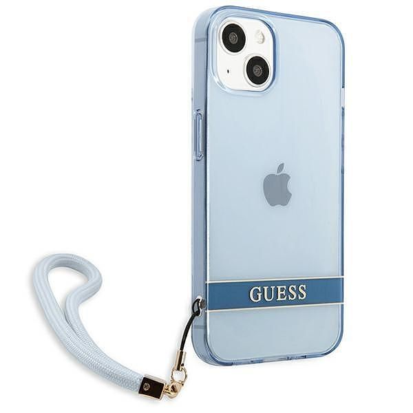 Guess hardcase translucent stap - дизайнерски кейс с връзка за iphone