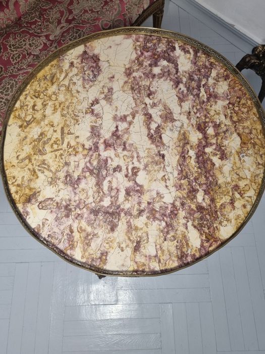 Masa cu marmura lemn masiv rococo