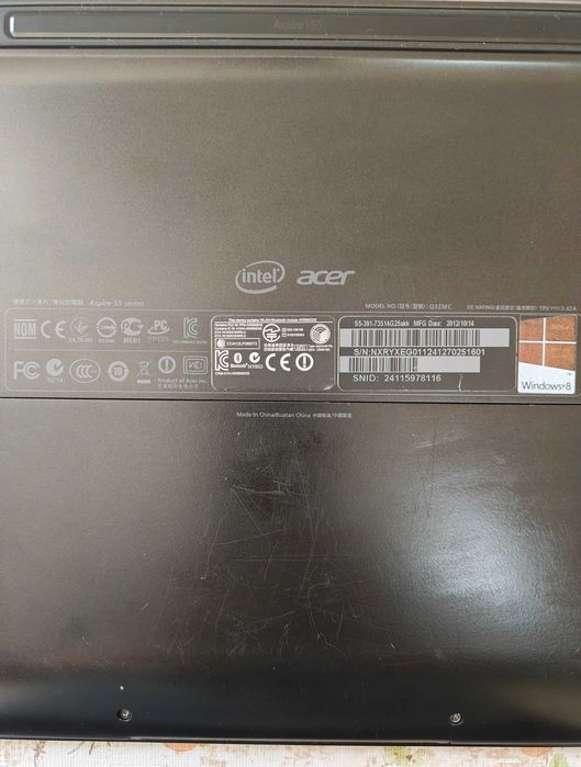 Ultrabook Acer Aspire S5-391 - Intel i7 -Magnesium Body - Pentru Piese