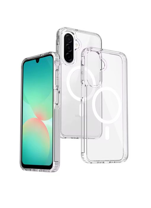 Samsung A17/A36/A56/A26/A55/A35 - Husa Magsafe Spate Clear Margine