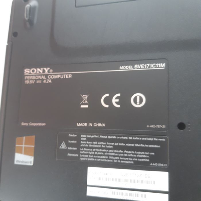 Laptop Sony vio sve171C11M
