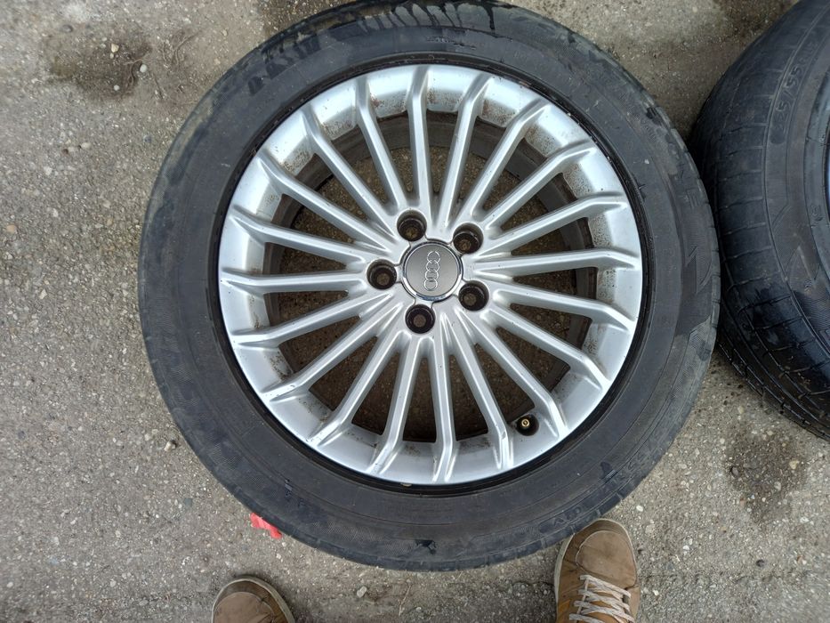 Vând jante R17 Audi originale, A5,A6,A4 (5×112) Vw sau Skoda butuc 66.
