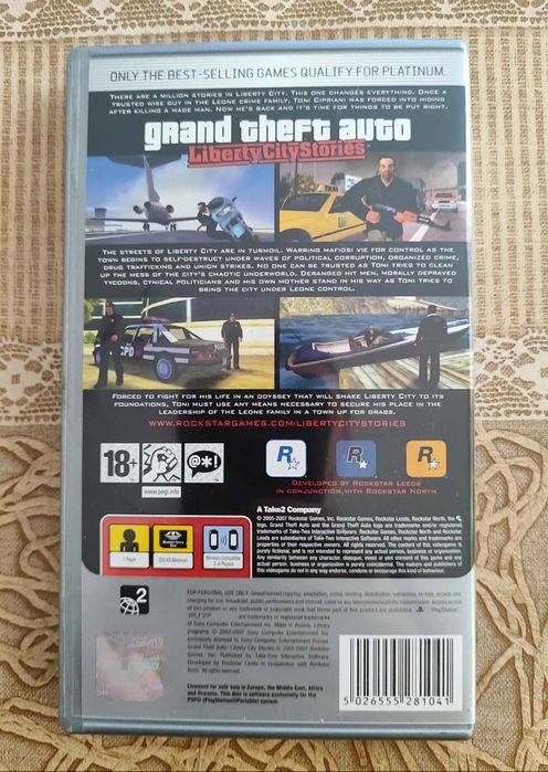 GTA Liberty City Platinum psp