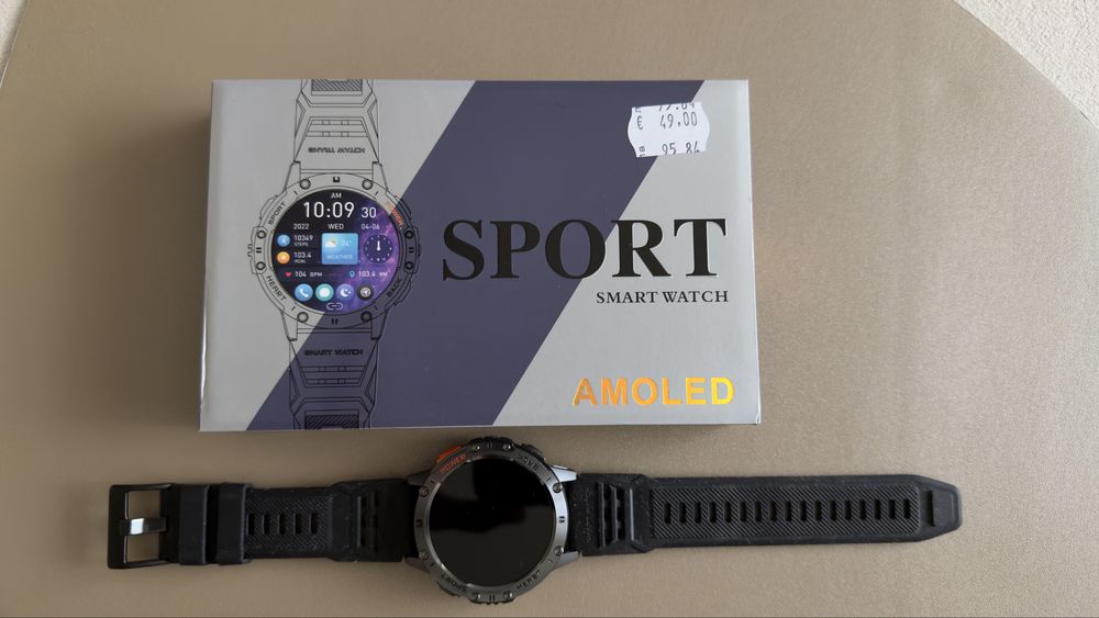 Smart watch 44 mm, като нов, пълен комплект