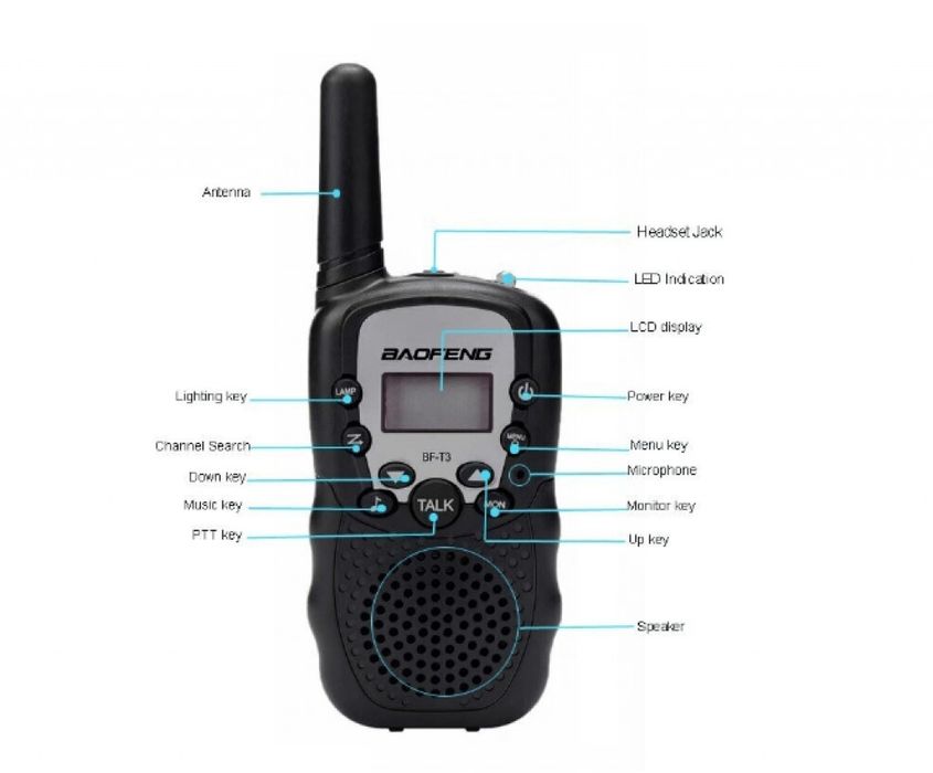 Уоки токи комплект 2 броя, Радиостанции BAOFENG BF-T3