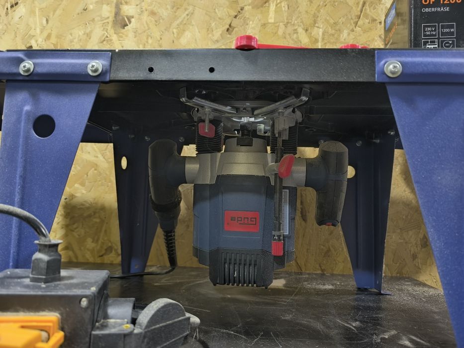 Маса за оберфреза OFT 855 / GUDE 58086 и фреза GÜDE OF 1200 E, 1200 W