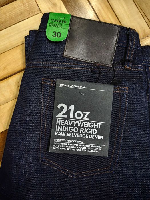 Джинсы тяжёлые (21oz), The Unbranded brand, UB221 (tapered fit)