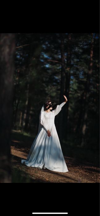 Свадебное платье, одевали один раз,