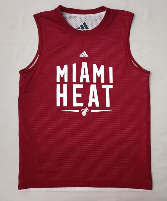 Adidas Miami Heat Reversible Jersey оригинален потник ръст 147-164см 13-14 години Адидас Маями Хийт потник