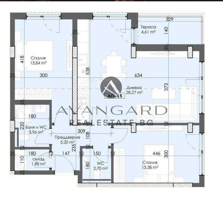 Продава се Тристаен апартамент в Пловдив, Тракия - 109 кв.м за 1269 €/кв.м - Снимка #14