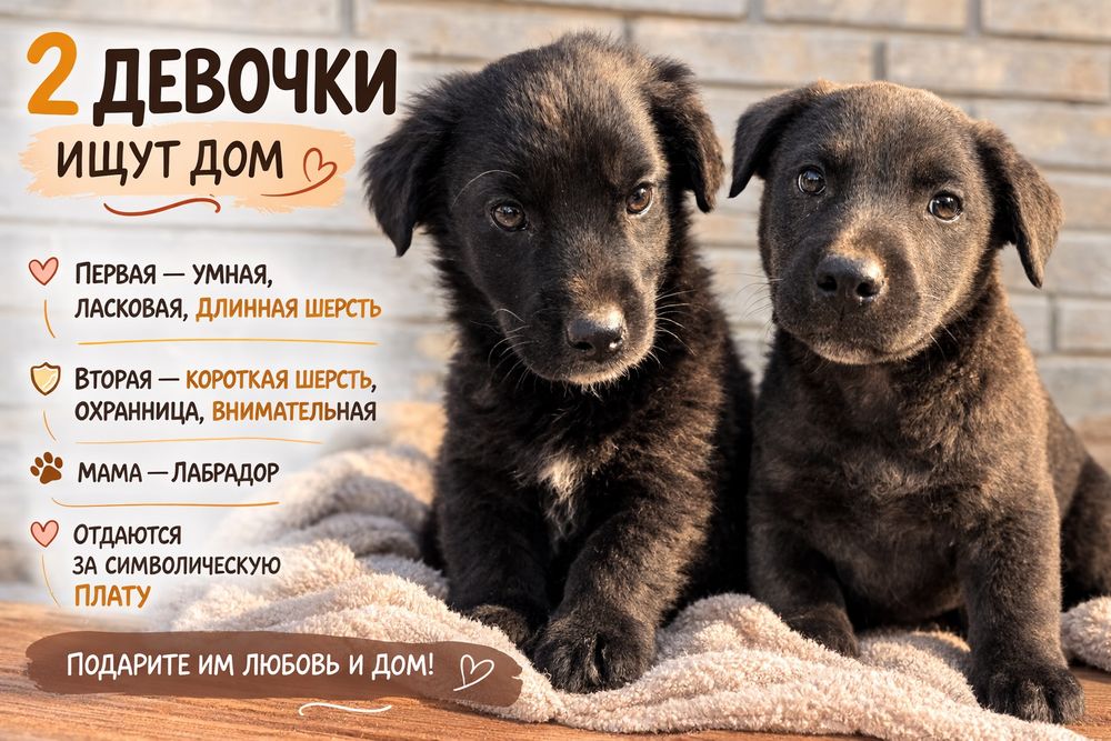 Две малышки ищут свой дом