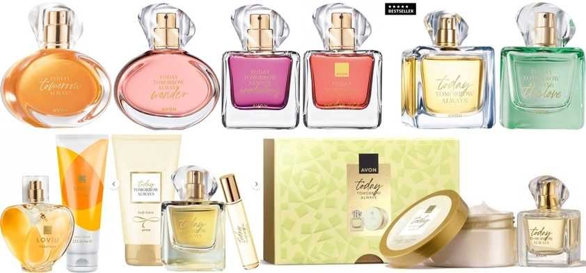 Дамски тоалетни води и парфюми от Avon, Oriflame