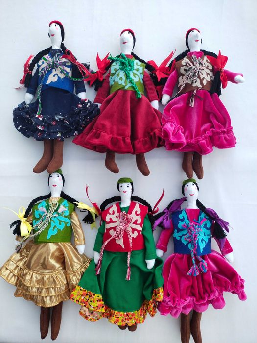 Казахские текстильные куклы